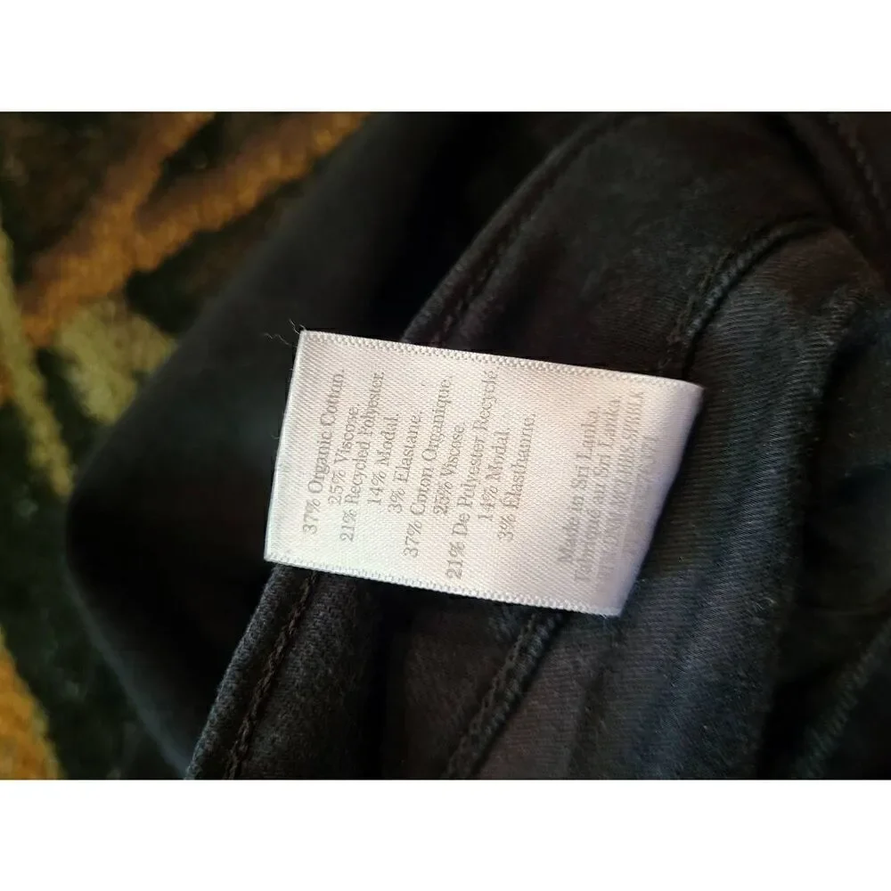 Everlane Way High Skinny Jeans Organic Cotton Modal Black Women's 29 Crop